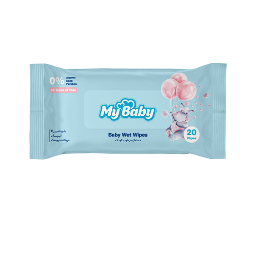 دستمال مرطوب کودک مای بیبی مدل normal بسته...